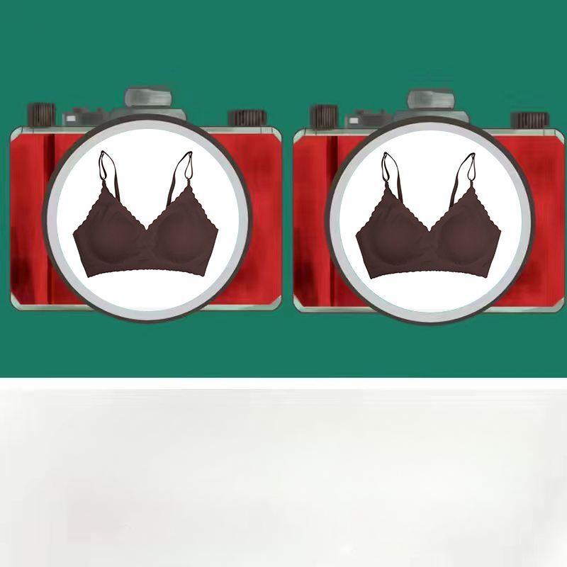 

2 шт. Бесшовное нижнее белье из ледяного шелка больших размеров, Спортивный бюстгальтер-топ на бретелях без косточек для девочек-подростков, Пуш-ап, Улучшающий форму груди XL