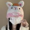 Rabbit Ear Cute Winter Hat For Women Hand Knitted Warm And Chic Accessory Cozy