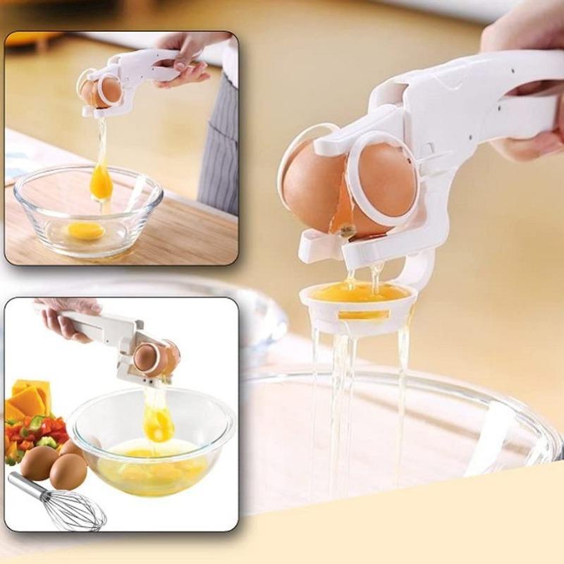 Handheld Plastic Egg Breaker Eggs Opener Creative Eggs Separator Kitchen Gadget Egg Tools