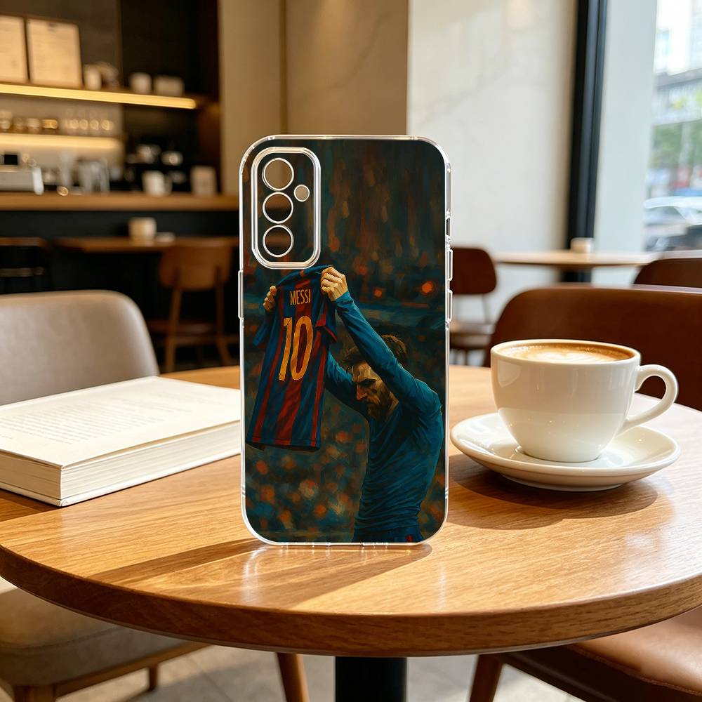 LIONEL Leo Messi-i F-Football Handyhülle Transparentes Silikon Weich Für SamsungA10,12,20,21S,30,31,40,50,51,52,70,71