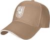 Motocross American Flag Distressed Baseball Cap Polyester Casual Trucker Hat Adult Unisex Sun Protection
