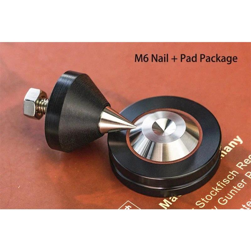 4PCS HiFi Audio 316 Stainless Steel Speaker Amplifier Rack Stand Isolation Damping Feet Pad Nail Shock Spikes