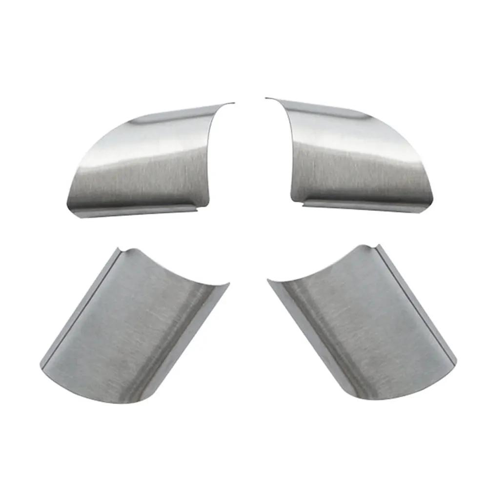 

4Pcs/set Car Steering Wheel Panel Decoration Cover Trim for Ford Focus 2 Mk2 2005-2012 Stainless Steel Accessories серебряный