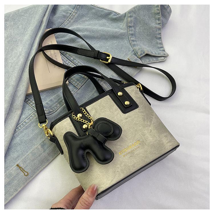 Nischen-Retro-Tasche Damen neue Frühling und Sommer vielseitige Umhängetasche exquisite tragbare Bucket Bag