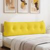 Back Cushion Light Yellow 160 x 24 x 50 cm Fabric
