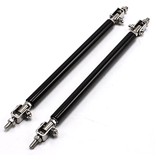 Wellvie Connection Rod, Universal, Hanging Hardware for Canards, Diffusers, Lip Spoilers, High Strength for Automobiles (Black/150mm/Set of 2)