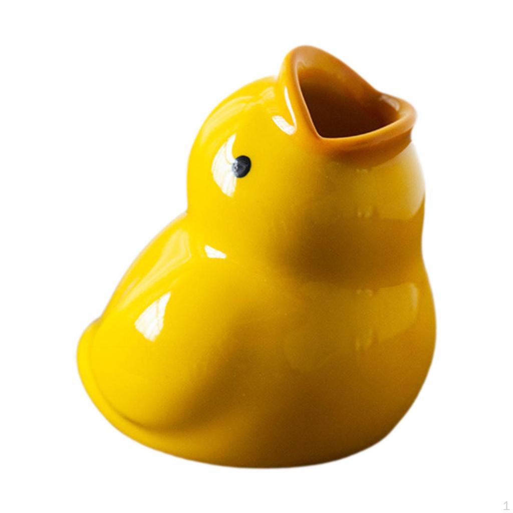 Kreskówkowy Uchwyt na Szczoteczki do Zębów Kaczka Ozdoba Zwierzęca Dekoracyjny Biurkowy Praktyczny Organizer dla