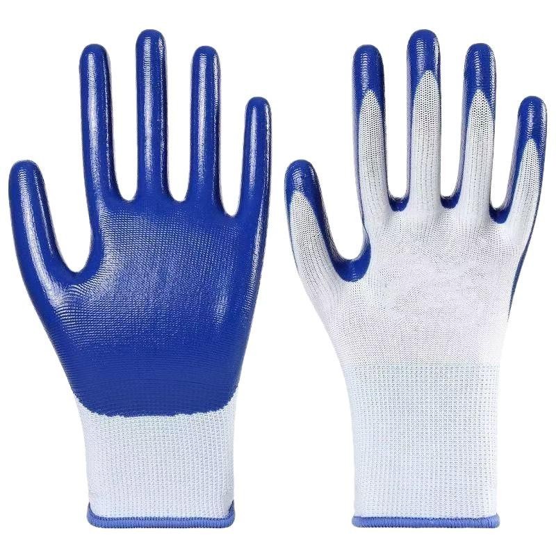 Future Star Nitrile Coated Non-Slip Waterproof Labor Protection Gloves