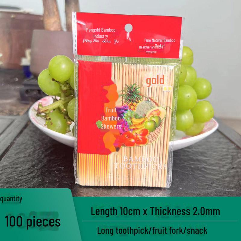 Disposable Bamboo Skewers for BBQ, Grilled Sausages, Bobo Chicken, Oden, and Snacks