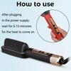 Negative Ion Hair Straightener Hot Sale Mini Hair Straightener Hot Comb Customized Hairs Styling No Harm To Hair Anti Scalding