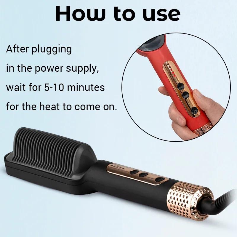 Negative Ion Hair Straightener Hot Sale Mini Hair Straightener Hot Comb Customized Hairs Styling No Harm To Hair Anti Scalding
