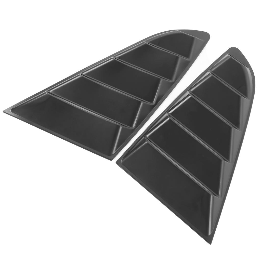 2pcs Auto Black Side Window Louver Windshield Sun Shade Cover Fit for Ford Mustang 2015‑2020