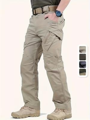 Herren Strapazierfähige Cargohose, Herren Taktische Hose mit Mehreren Taschen für Outdoor Wandern Camping, Frühling Herbst