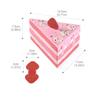 10PCS Creative Triangle Cake Gift Boxes Multicolor Cartoon Dots Strawberry Packing Box Paper Wrapping Box Children's Day