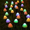 Solar Lawn Decoration Waterproof Fairy with Garden String Lamp Light Mushroom Stake IP65 Powered