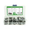 100Pcs Woodruff Key Assortment Kit Mechanical Industry Woodruff Key Half Moon Set Carbon Steel Shaft Drive Fasteners