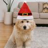 Kitten Accessory Red Pet Christmas Hat Knitted Warm Dog Decorative Cap Cute Pet Costume Festive