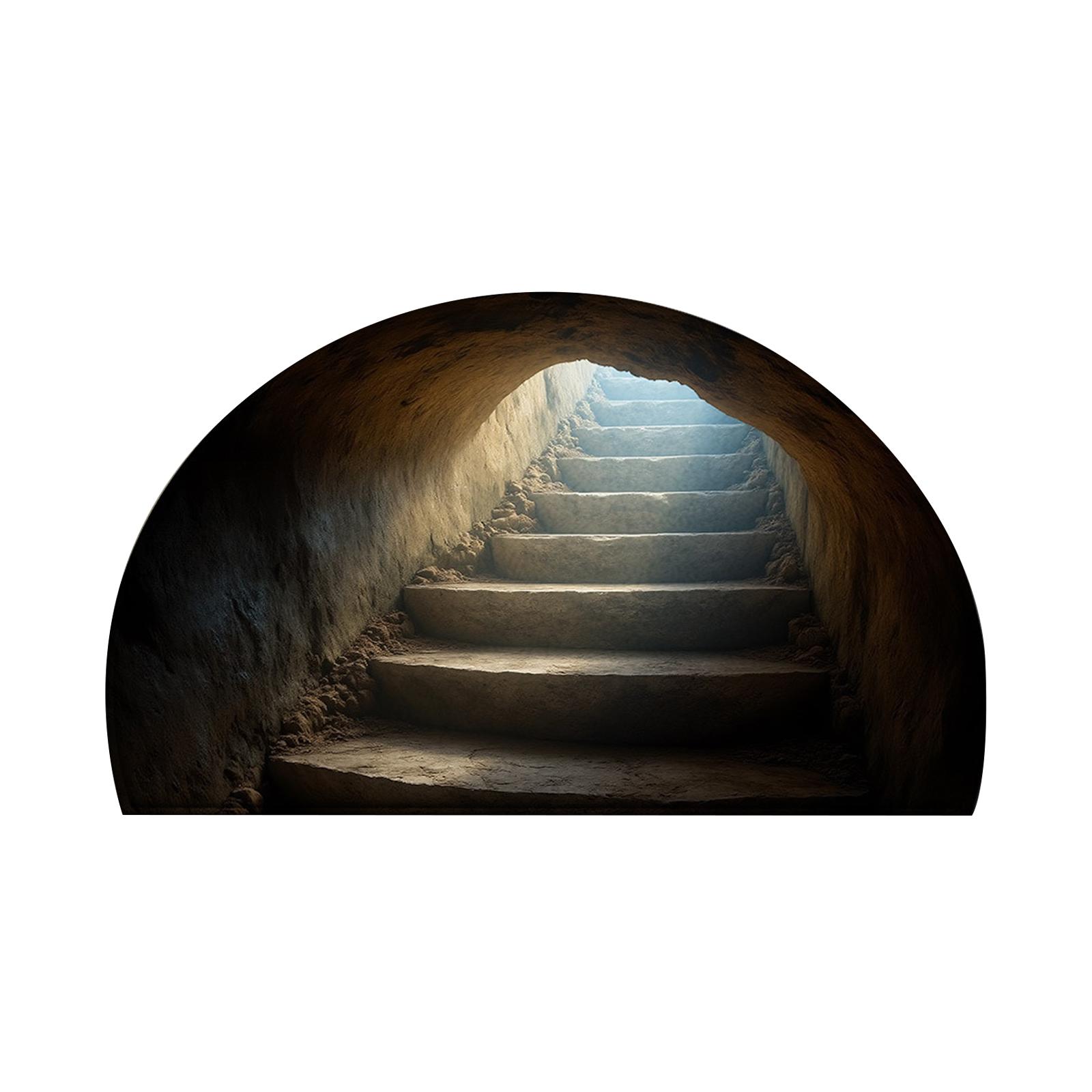 

Front Door Mat Indoor Outdoor Entrance, 3D Optical All-Weather Doormat, Optical Rug Ground Crack Rug 3D Rugs, Easy Clean Patio Porch One Size