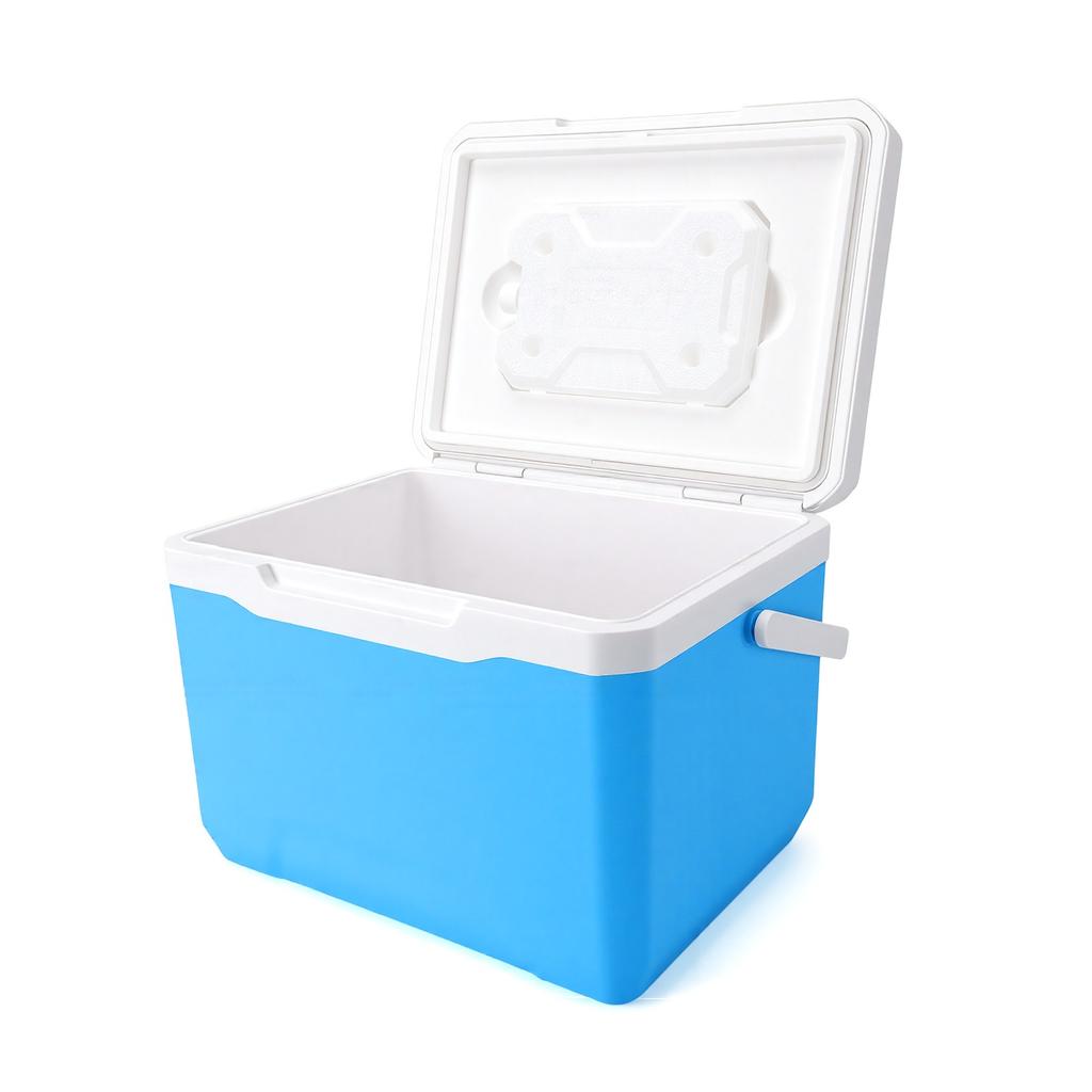 Insulated Ice Chest Box 13L Portable Ice Retention Cooler for Beach Camping Picnic Fishing Barbecue