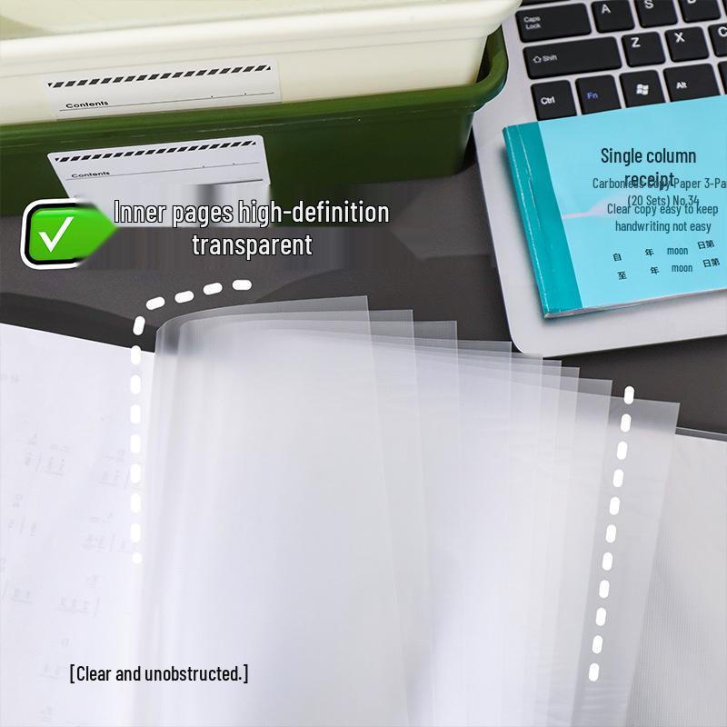 Landscaping Sticker & Photo Album A5 Loose-Leaf, Polaroid & Postcard Card Holder, A4 Single Grid Large