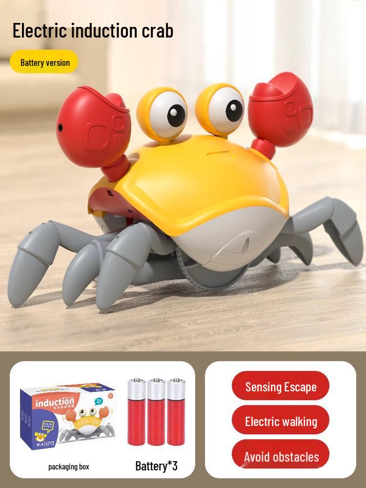 Gesture-Controlled Luminous Crawling Crab Toy with Music
