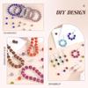 NEW 100Pcs 10mm Rhinestone Beads Orange Shiny Round Shamballa Ball For Crafting