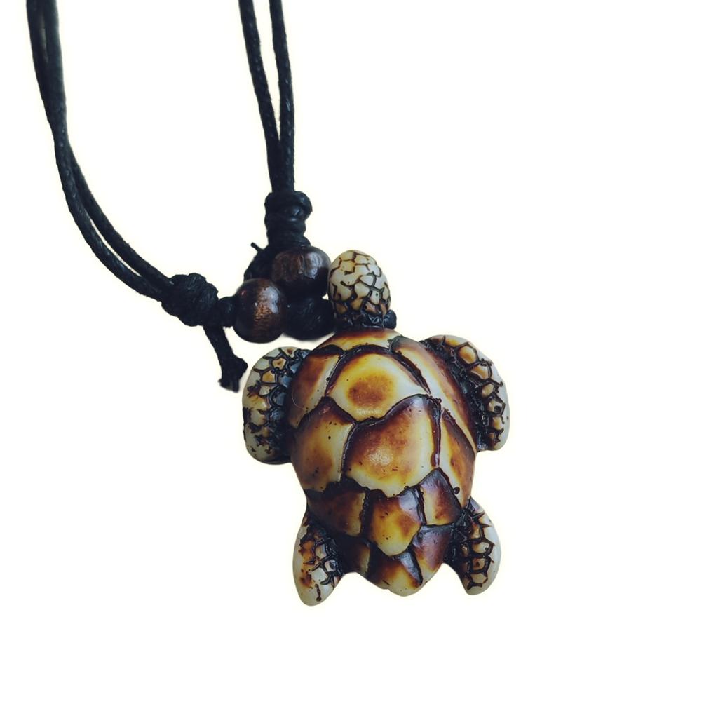 Vintage Animal Necklace, Springy Turtle Resin Jewelry Pendant, Sweater Chain Couple Accessories