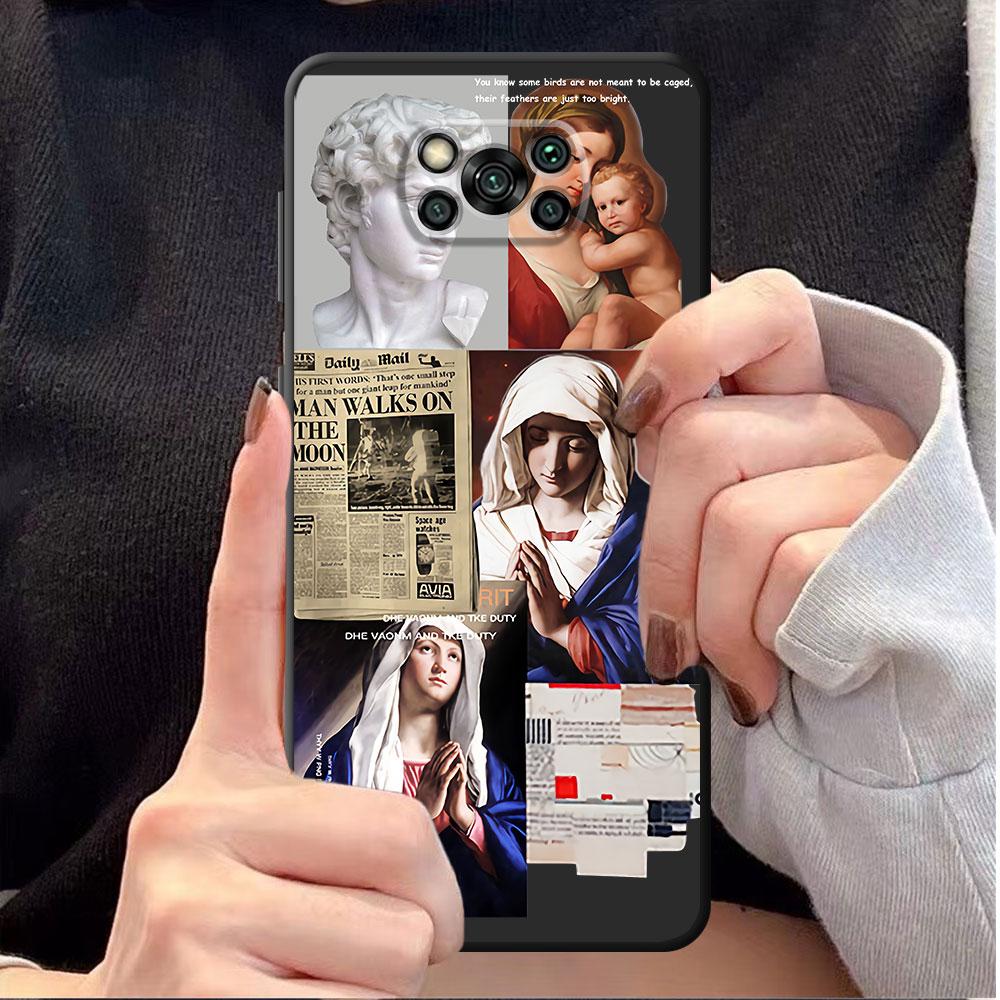 Great Art Aesthetic Mona Lisa Cases for Xiaomi Poco M4 5G F4 F3 GT X3 NFC X3 Pro X4 F1 M3 C40 Bumper Silicone Phone Case Coque