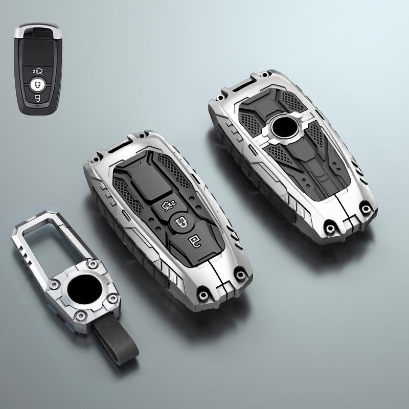Zinc Alloy Car Key Case Cover Shell for Ford Mondeo Explorer Edge Expedition Fusion Mustang Focus C-Max S-Max Everest for Lincol