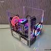 Einfaches Acryl-Gehäuse mit offenem Rahmen für MATX/ITX-Motherboards