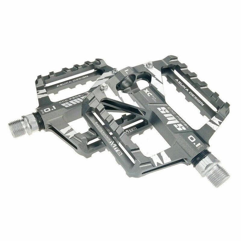 Mountain Road Bike Aluminum Alloy Practical Pedals Flat Platform Bicycle Pedal 1Pair Suitable Outdoor Bike Sport Tools Accessory