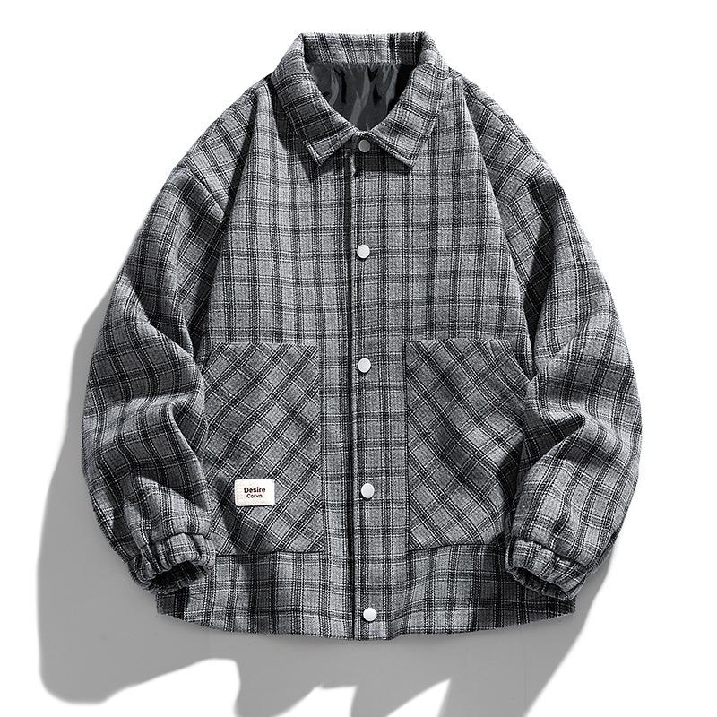 Large Woolen Jacket Men's Jacket Men's Knitted Loose Fitting Men's Clothing