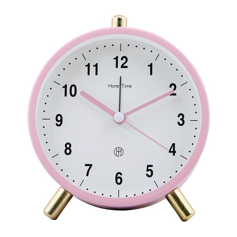 Fashionable Electronic Clock, Simple Children's Small Alarm Clock, Creative Silent Student Quartz Clock for Home Living Room