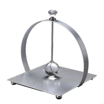 Decorative Modern Napkin Holder with Handle Iron Tabletop Tissue Rack Durable Square Arch Bridge Napkin Dispenser Cafe