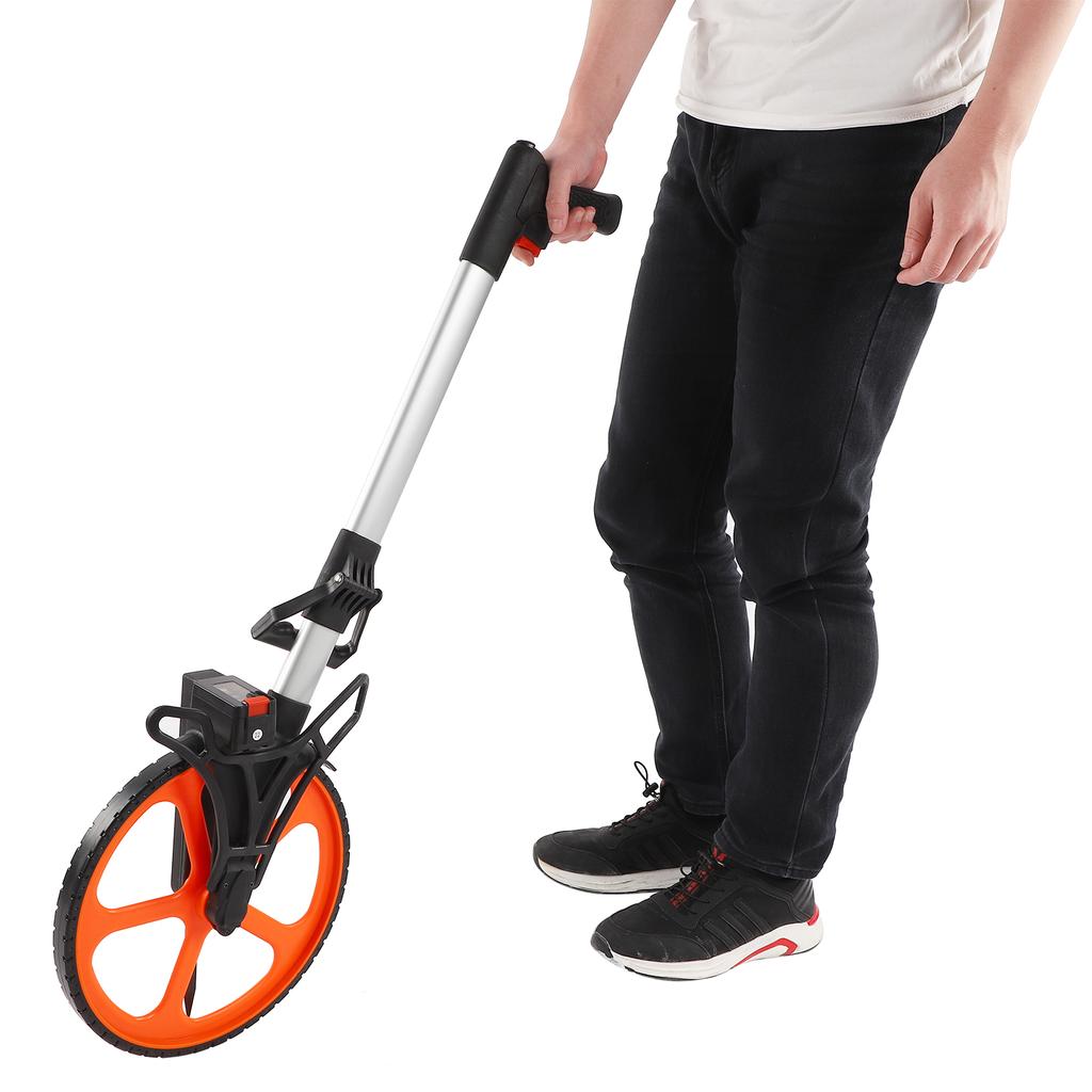 Hand Measuring Wheel Brake And Return-To-Zero Device Distance Wheel Reading Data Is Clearer Distance Measure for Land Measure
