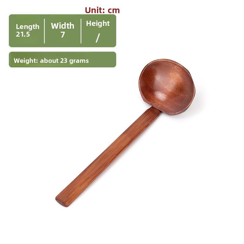 Nanmu Weiqian Spoon Malatang Fishing Spoon Ramen Hot Pot Colander Tableware Japanese Solid Wood Star Anise Tortoise Spoon