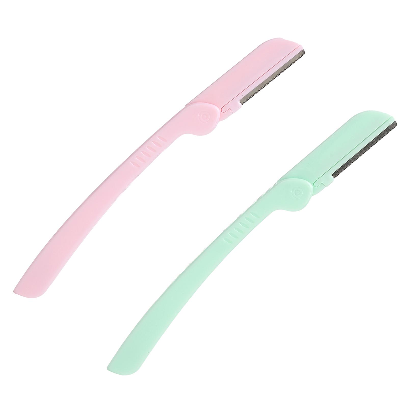 

2 ШТ. Бритвы для бровей, Уход за бровями, Придание формы, Складные, для удаления волос на лице, Триммеры для бровей