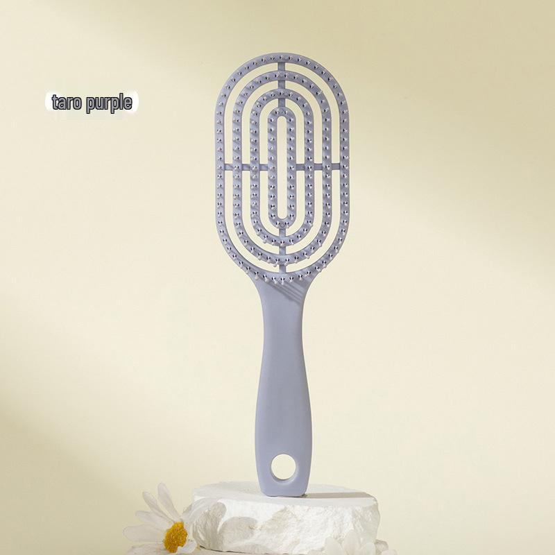 Women's Rib Comb for Root Volume & Styling: High Crown, Long & Curly Hair Massage, Large Curved Design.