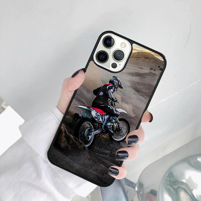 Moto Bike Motocross Phone Case Cover For iPhone 17 Air 15 16 14 11 12 13 Pro MAX Plus