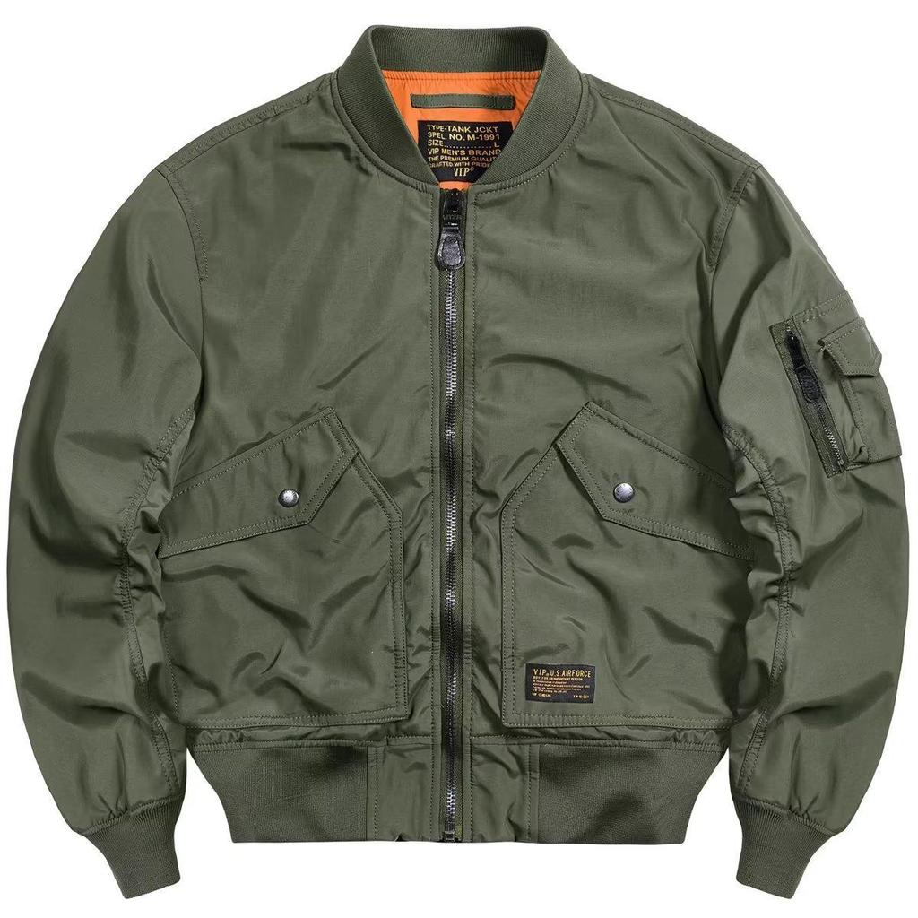 Men's Retro Air Force MA1 Pilot Jacket - Trendy Military Baseball Outerwear for All Seasons