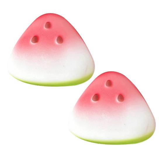 Watermelon Slice Slow-Rising Squeeze Toy Soft TPR Fidget for Stress Relief Cute Fruit-Shaped Decompression Gadget for Kids Adults