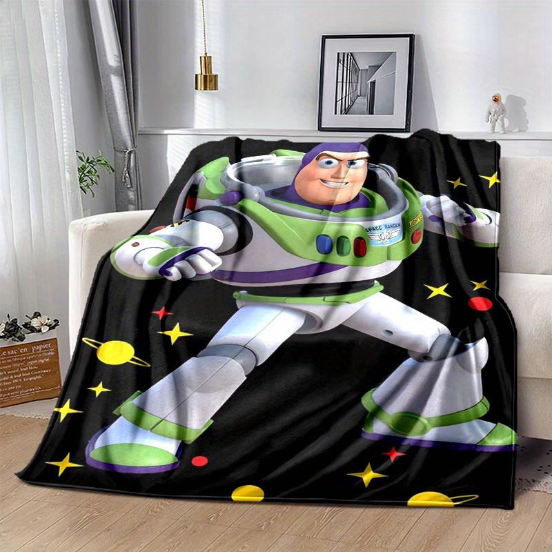 1pc, Toy Story Buzz Lightyear Space Ranger Blanket Soft & Cozy Throw for Home Decor, Couch Cover, Outdoor Use, Travel, Camping, Car, Beach,