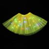 Half-length Mesh Skirt Colorful Led Light-up Mesh Skirt for Women with Elastic Waist Multi-layered Stage for Parties for Women