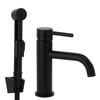 Lungo Black 2-in-1 Washbasin Faucet with Bidet Shower Head