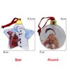 Hanging Home Decor Picture Frame Pendant Photo Christmas Ball Xmas Tree Ornaments Photograph Holder