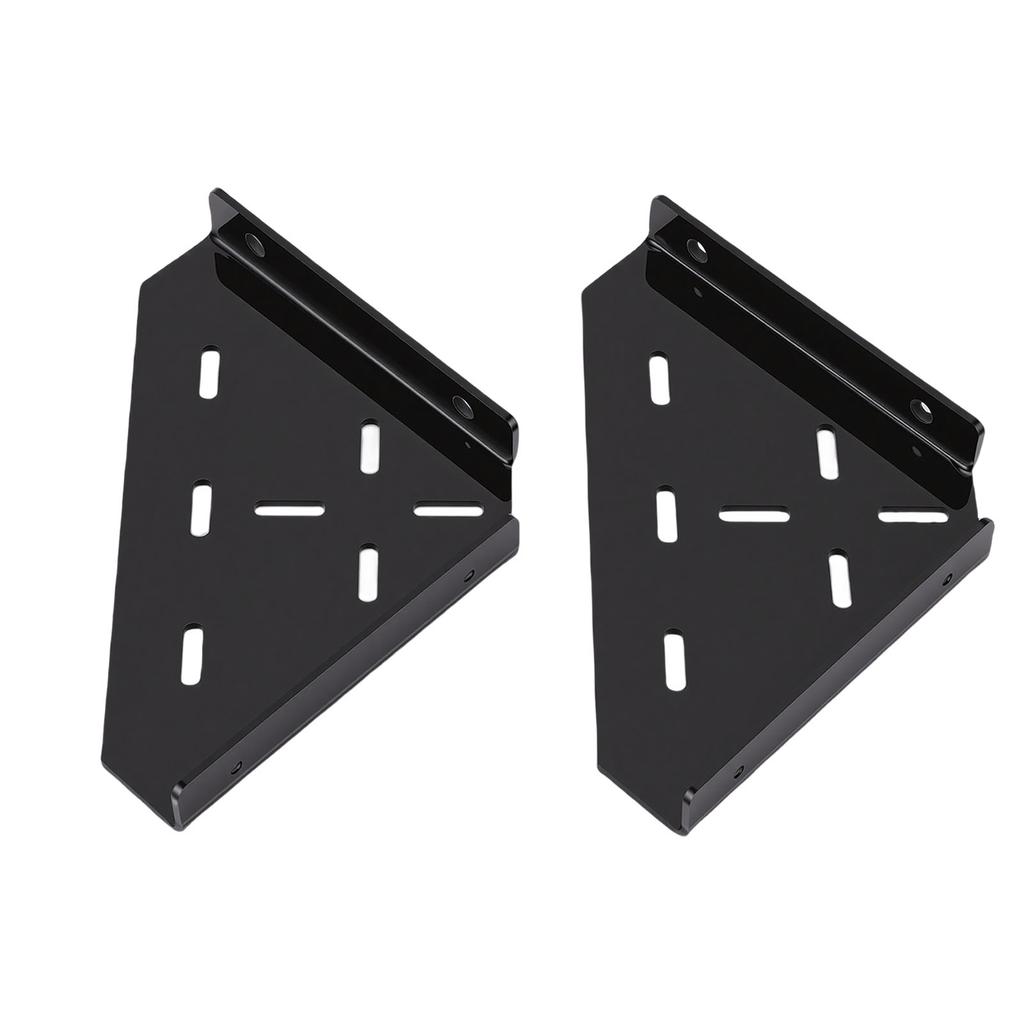 Shower Corner Shelf Triangle Matte Black Finish Acrylic Wall Mounted Coner Floating Shelf for Bathroom Kitchen