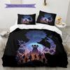 Hunter X Hunter Pattern Bedding Quilt Set Quilt Cover Pillowcase Home Birthday Gift(1 * Duvet Cover + 2 * Pillowcase, Without Core)