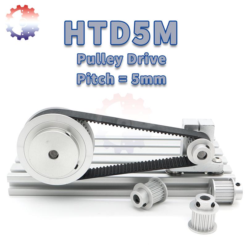 HTD 5M Timing Pulley 30T 32T 36T 38T 5M Pulley 30teeth 32teeth 34teeth 36teeth 38teeth keyway Bore Gear Timing Belt Pulley HTD5M