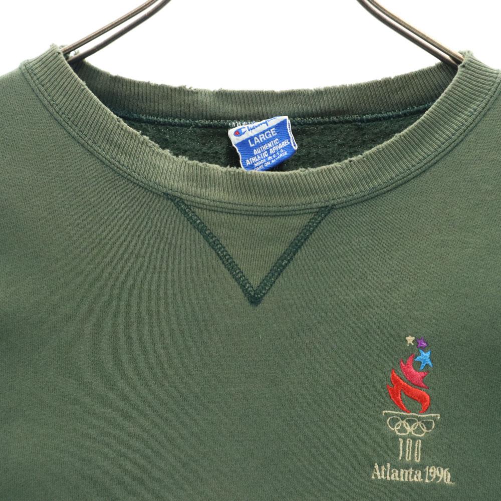 Champion 90s Old Atlanta Olympic Games Made In the USA Long Sleeve Sweat Trainer Men's Used