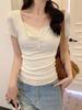 Floral T Shirt For Summer Women Slim Fit Casual Top